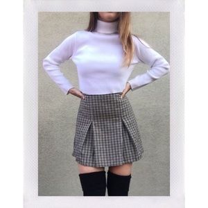 BRANDY MELVILLE pleated plaid school girl skirt